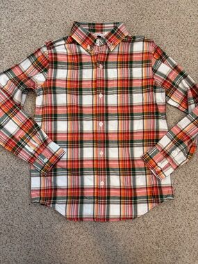 NWT Janie & Jack Plaid Flannel Shirt, 7